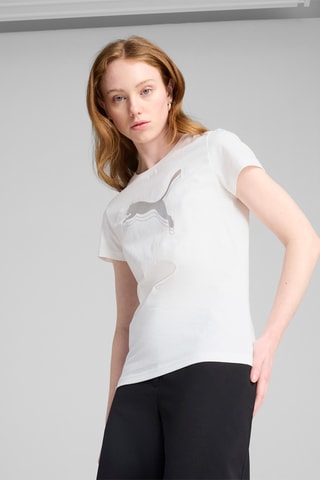 T-shirt regular ESS Métallic - Blanc