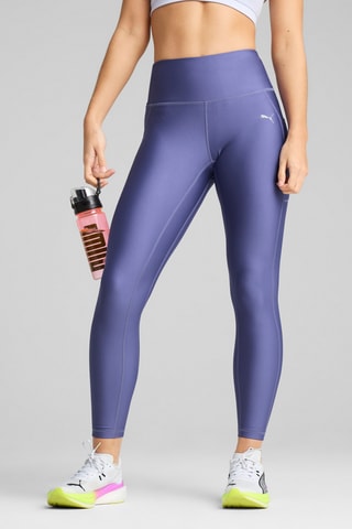 Legging de running taille haute Run Velocity - Bleu marine