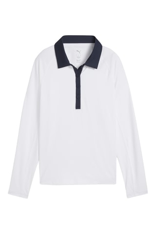 Polo de golf W You-V LS - Blanc