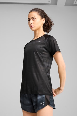 T-shirt de running Run Velocity Aop - Noir