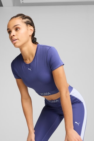 T-shirt cropped Puma Strong - Indigo