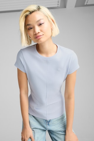 T-shirt slim Wardrobe Ess - Ciel