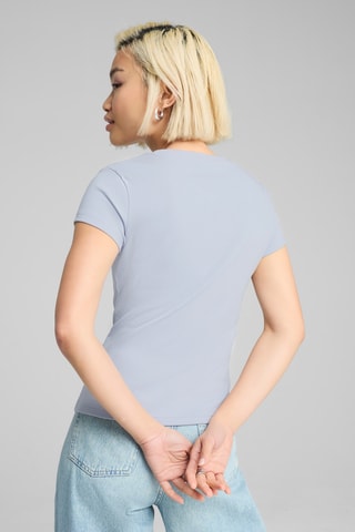 T-shirt slim Wardrobe Ess - Ciel