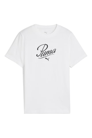 T-shirt regular ESS Script– Blanc
