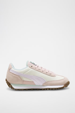 Baskets en cuir Easy Rider - Rose poudré et blanc 