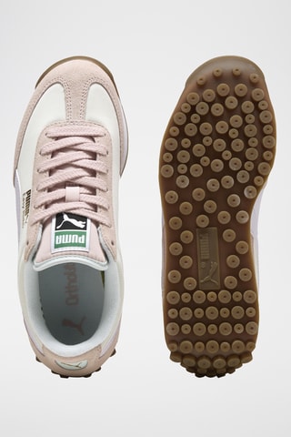 Baskets en cuir Easy Rider - Rose poudré et blanc 