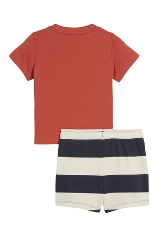 T-shirt et short Minicats super - Rouge et noir
