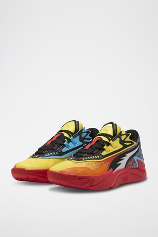 Chaussures de basketball Scoot Zeros II CAUTION - Orange et jaune