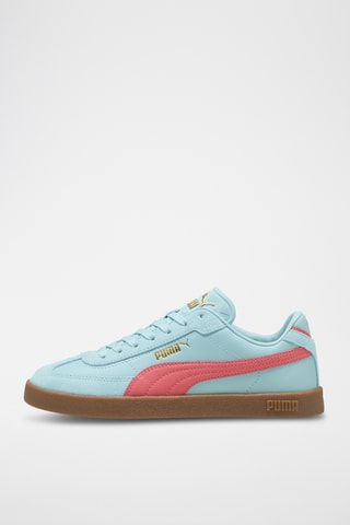 Baskets en cuir Puma Club II - Ciel et corail