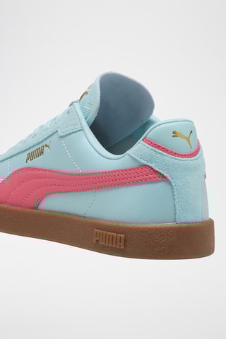 Baskets en cuir Puma Club II - Ciel et corail