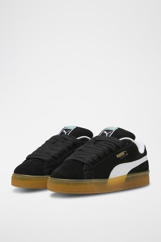 Baskets en cuir XL - Noir et blanc