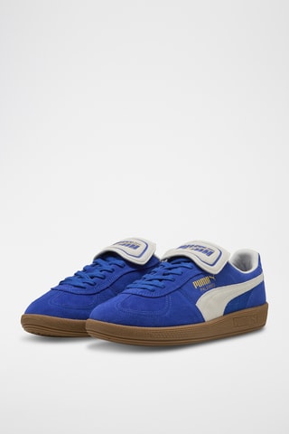 Baskets en cuir Palermo PREMIUM - Bleu roi