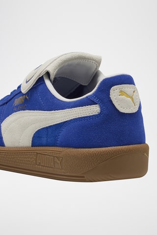 Baskets en cuir Palermo PREMIUM - Bleu roi