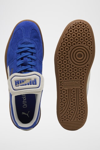 Baskets en cuir Palermo PREMIUM - Bleu roi
