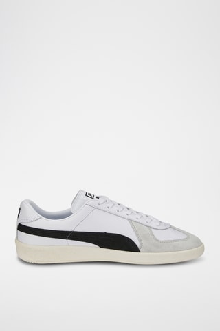 Chaussures d'entraînement en nubuck Army Trainer - Blanc