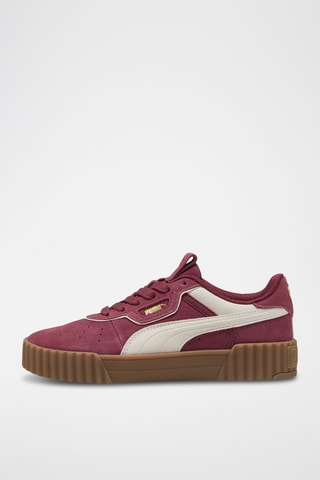 Baskets en cuir de veau nubuck Carina 3.0 Luxe SD - Bordeaux