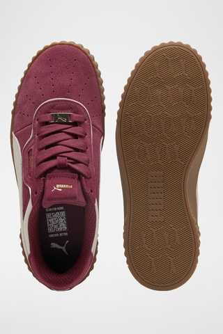 Baskets en cuir de veau nubuck Carina 3.0 Luxe SD - Bordeaux