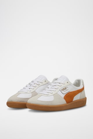 Baskets en nubuck Palermo Lth– Blanc