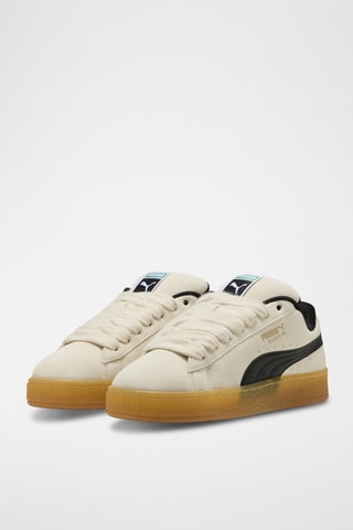 Baskets en cuir Suede XL Dark Risk - Ecru