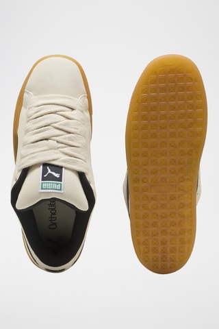 Baskets en cuir Suede XL Dark Risk - Ecru
