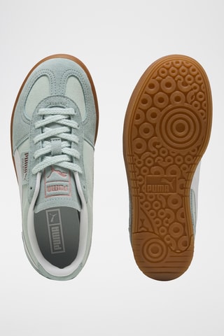 Baskets en nubuck Palermo Elevata - Bleu canard et turquoise 