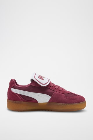 Baskets en nubuck Palermo Moda Tongue Wns - Bordeaux et blanc