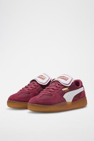 Baskets en nubuck Palermo Moda Tongue Wns - Bordeaux et blanc