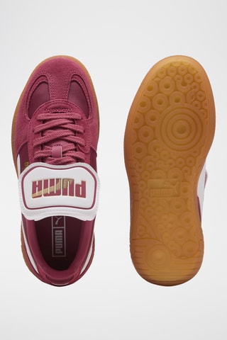 Baskets en nubuck Palermo Moda Tongue Wns - Bordeaux et blanc