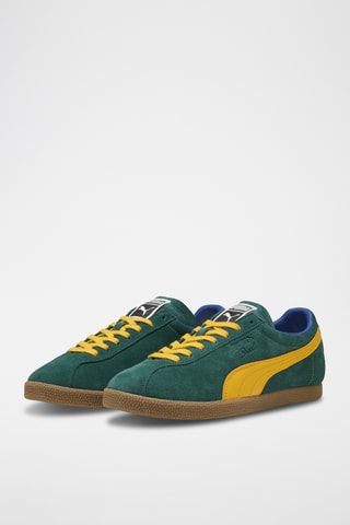 Baskets en cuir Brasil - Vert foncé