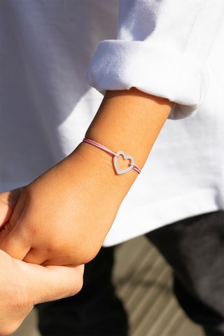 Bracelet Cœur vide - Plaqué argent