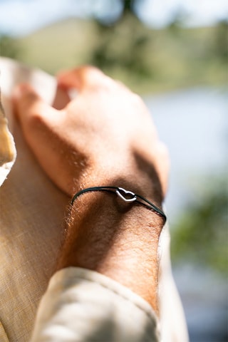 Bracelet Cœur Vide - Plaqué argent