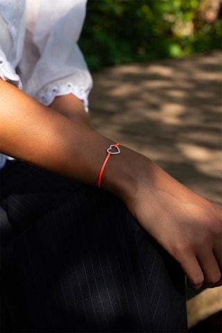 Bracelet Cœur Vide - Plaqué argent