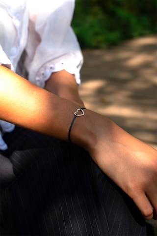 Bracelet Cœur Vide - Plaqué or jaune