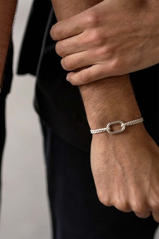 Bracelet plaqué argent Amure
