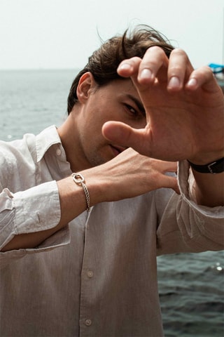 Bracelet plaqué argent Hune