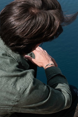 Bracelet plaqué argent Hunier