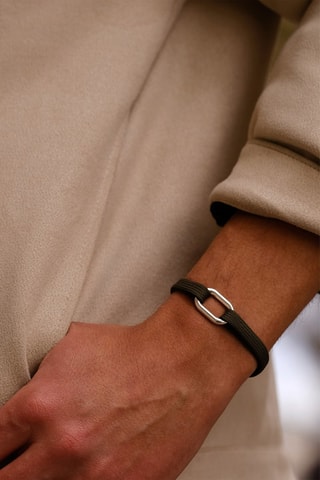 Bracelet plaqué argent Hauban