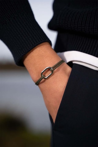Bracelet plaqué argent Traille