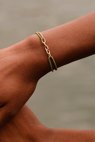Bracelet Aube - Vert et doré