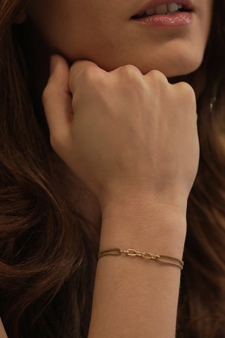 Bracelet Rayon - Beige et doré