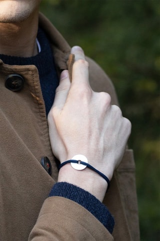 Bracelet plaqué argent Remous