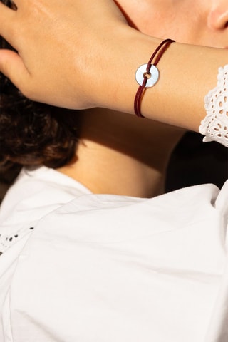 Bracelet plaqué argent Jauge