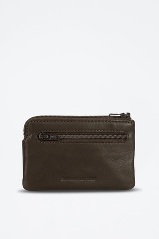Porte-monnaie en cuir Club Marron