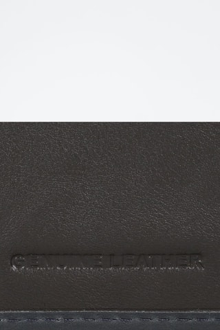 Portefeuille en cuir Division Bleu marine et noir