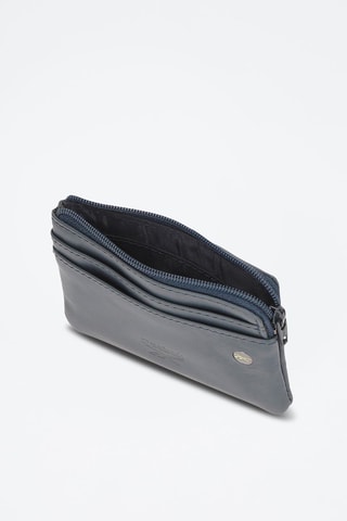 Porte-monnaie en cuir Switch Bleu