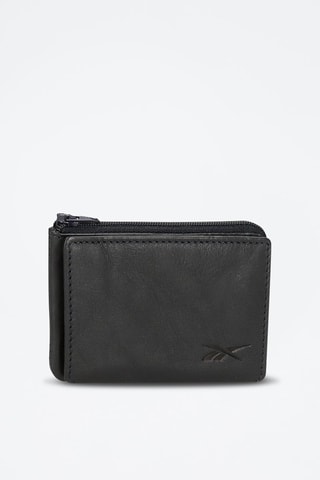 Portefeuille en cuir Club Noir et marron