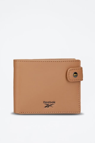 Portefeuille en cuir Switch Beige et noir