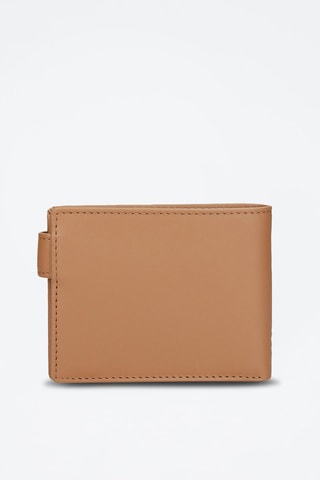 Portefeuille en cuir Switch Beige et noir