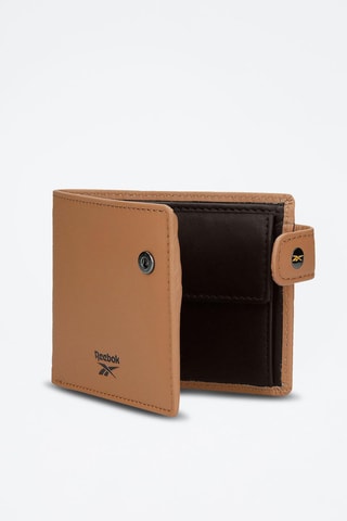 Portefeuille en cuir Switch Beige et noir