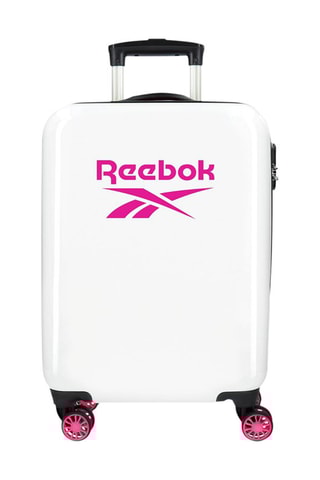 Valise cabine low-cost Maveryck Blanc et fuchsia